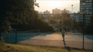 A person recalling an old routine, like playing tennis every weekend