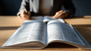A student working on a grammar worksheet