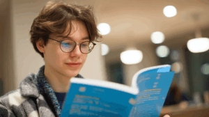 A student comparing different ways