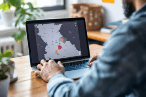 A local business owner using Facebook’s targeting tools to reach users with recent travel or commuting patterns.