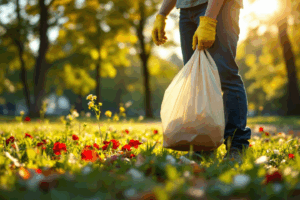 a person cleaning