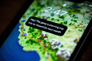 You’re sending a text to a friend about a group trip. 