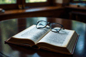 book on a table