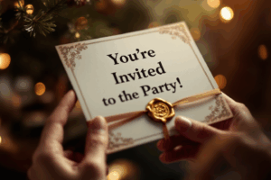 Picture yourself reading a message that says, “Your invited to the party.” 