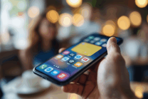 Imagine telling a friend, “Is this your phone?”