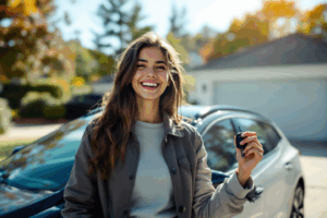 a person who bought a new car