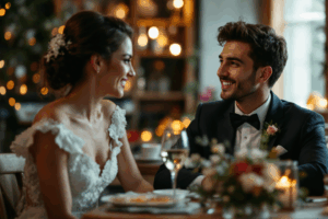someone talking about their wedding, asking another person who they are inviting