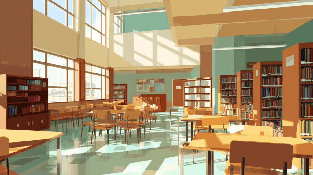 u1249261285_empty_bright_school_library_pictures_--ar_169_--v_210e1785-1775-4697-a15a-372655fc5ced_1